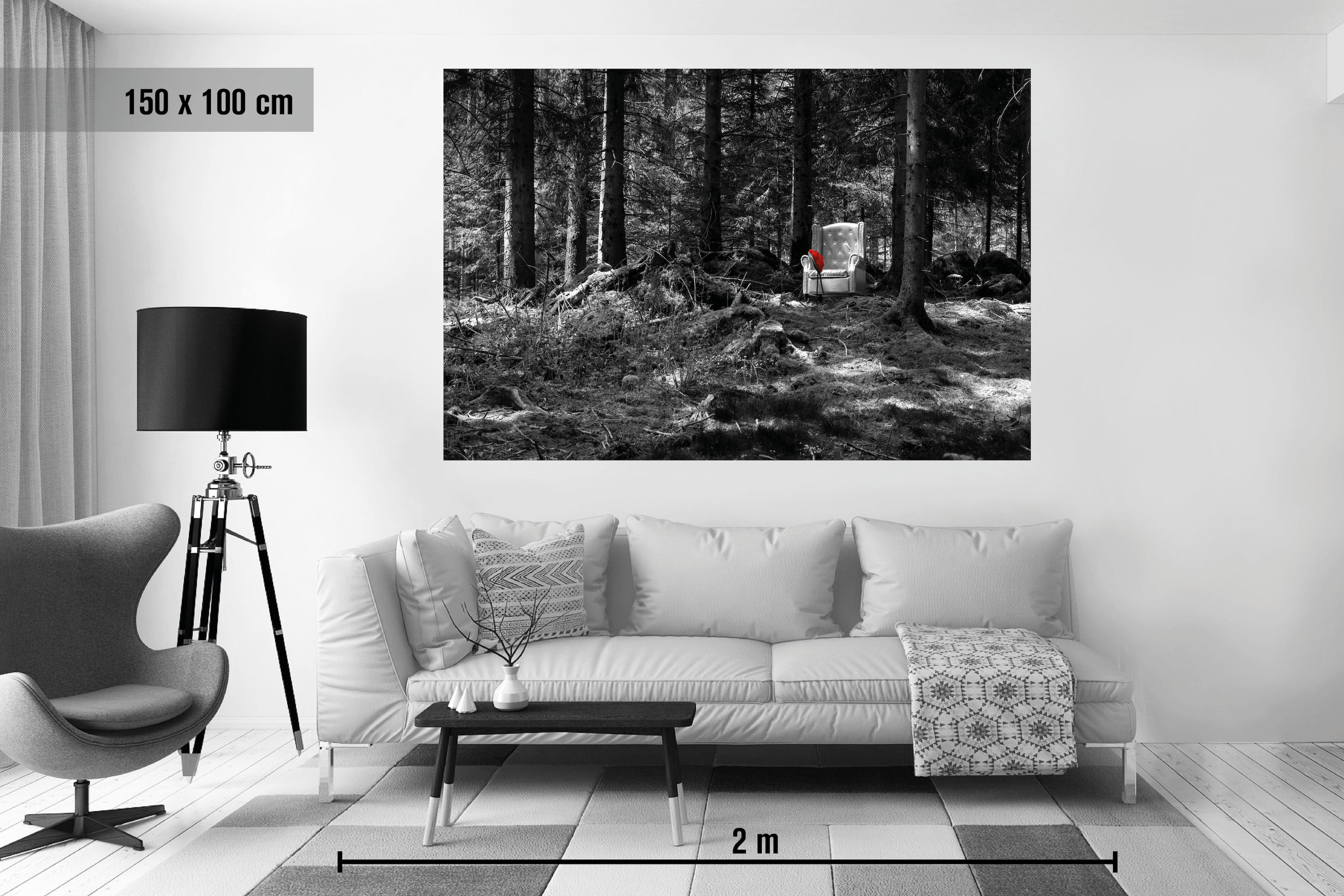 Wohnzimmer (s/w)