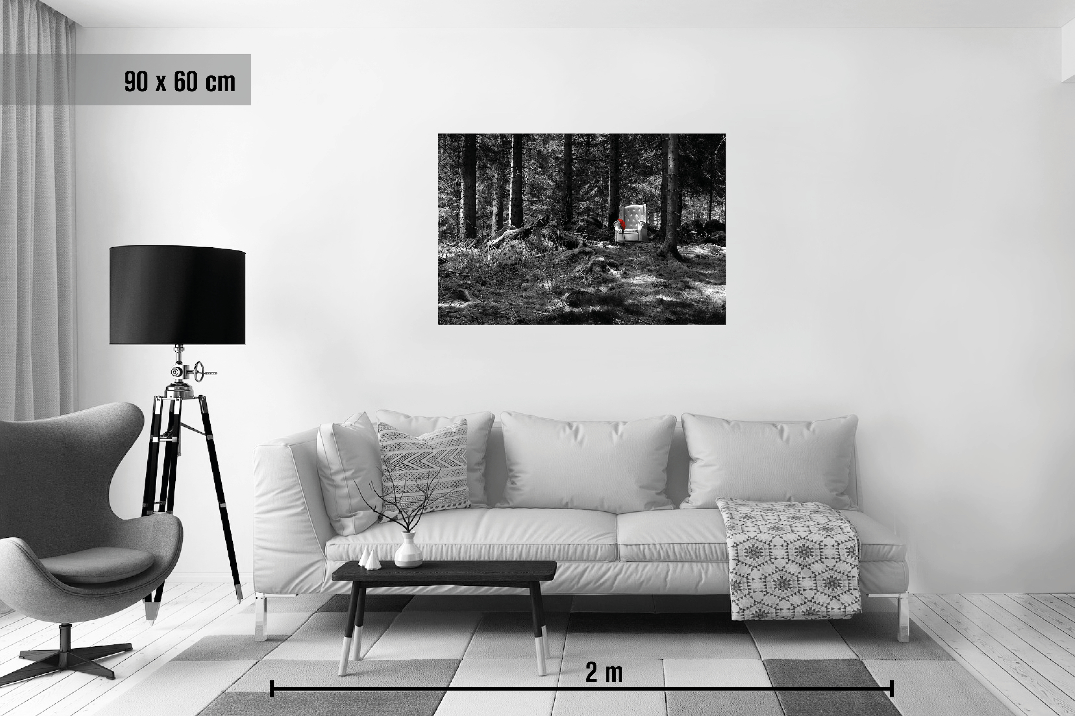 Wohnzimmer (s/w)