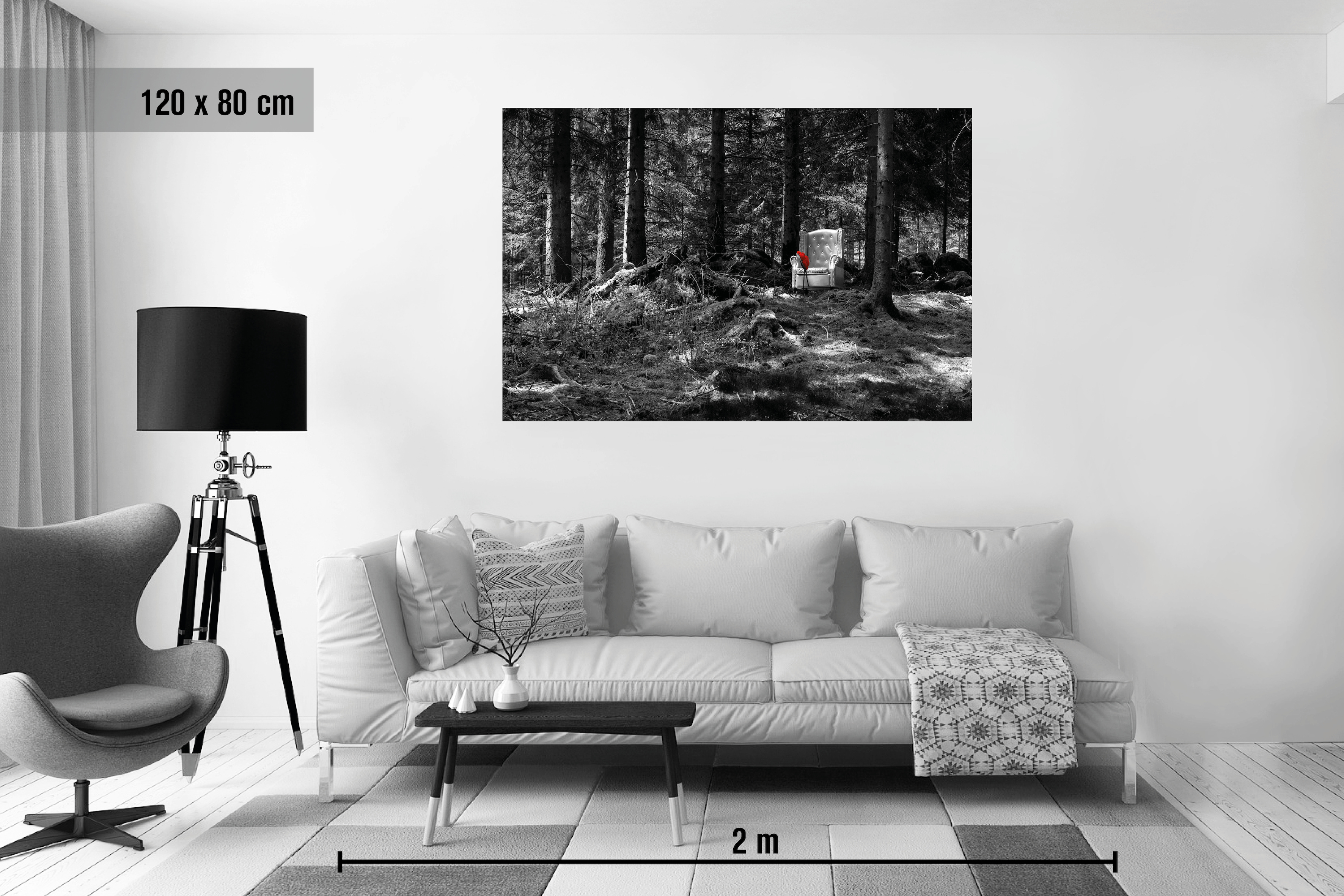 Wohnzimmer (s/w)