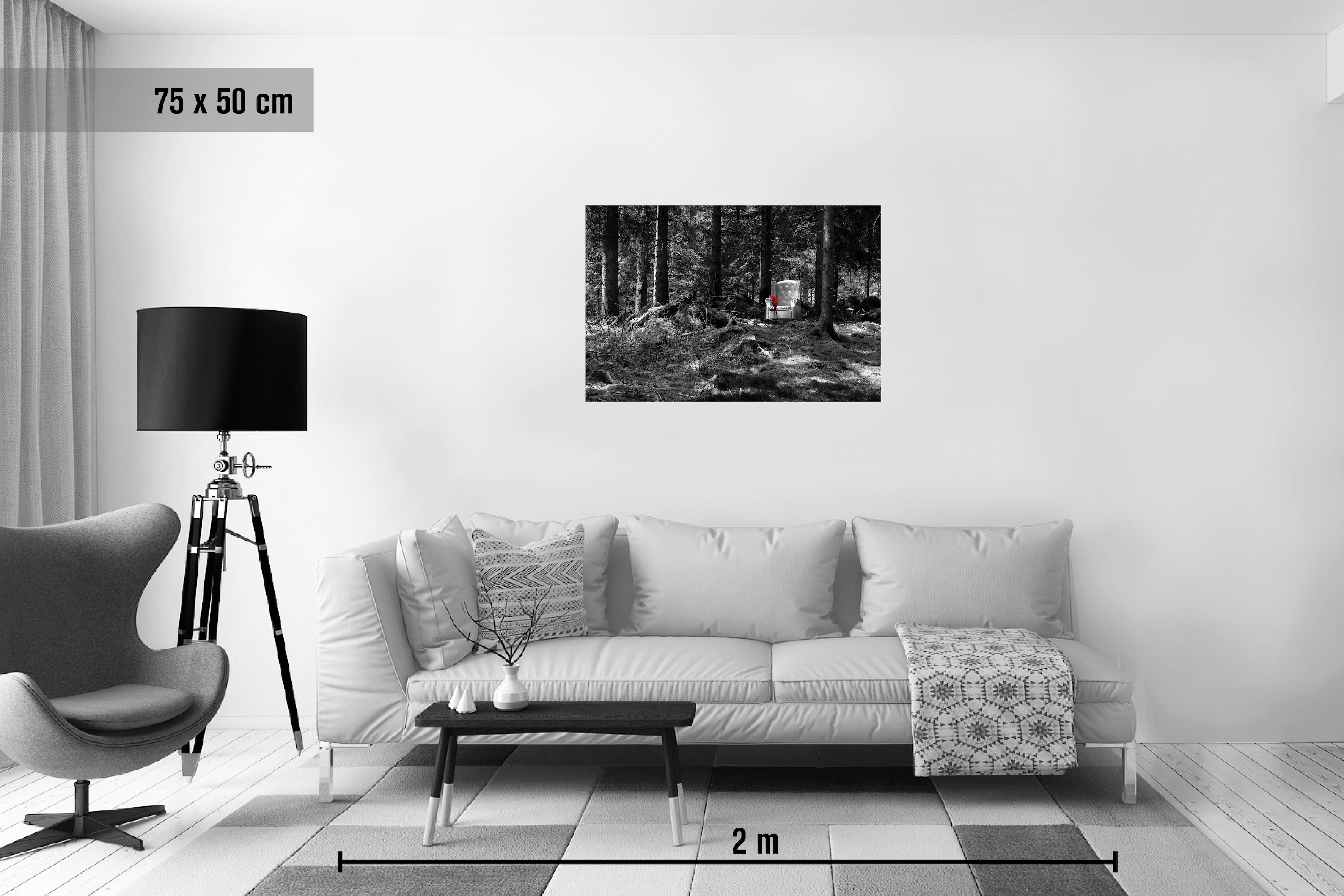 Wohnzimmer (s/w)